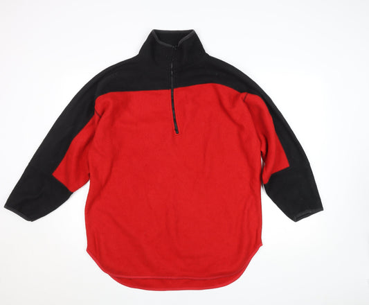 Womens UK Size M V Sport Red Pullover Sweatshirt
