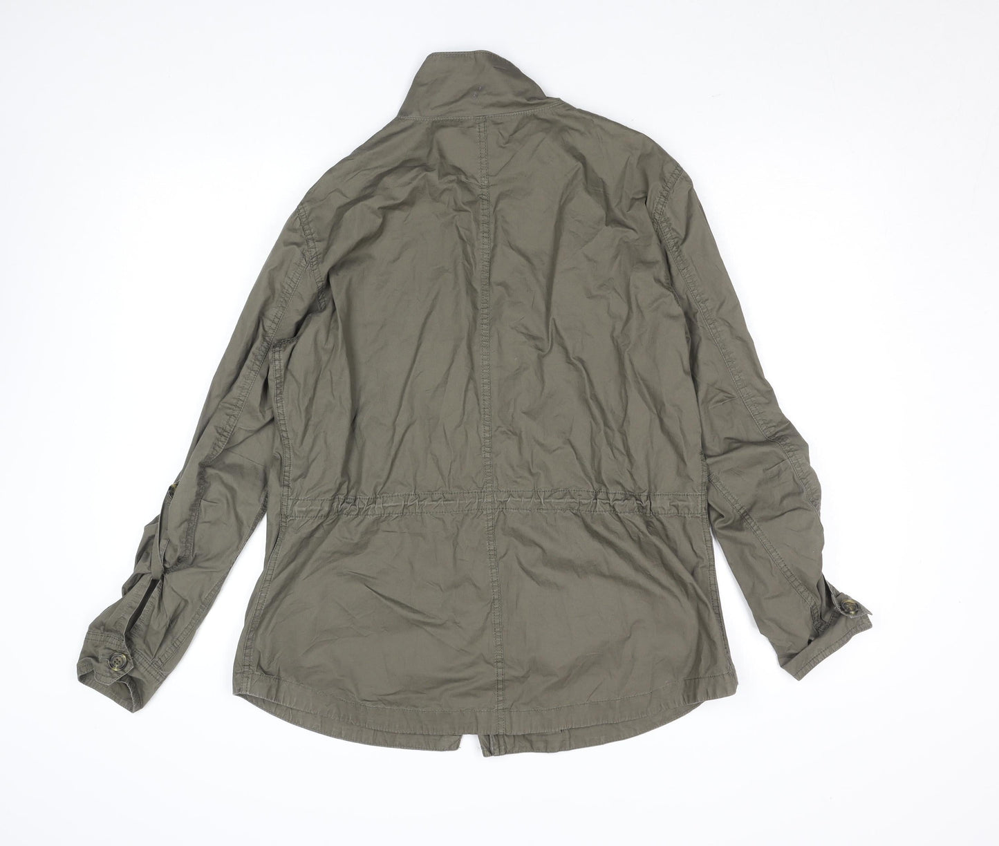 Womens UK Size M Buffalo David Bitton Green Military Jacket