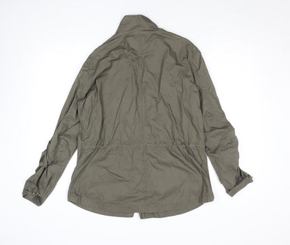 Womens UK Size M Buffalo David Bitton Green Military Jacket