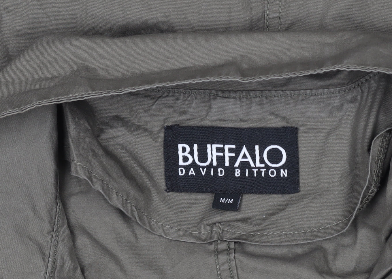 Womens UK Size M Buffalo David Bitton Green Military Jacket
