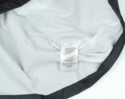 PASS PORT Women's Black Nylon Coach Jacket Size L Embroidered Logo
