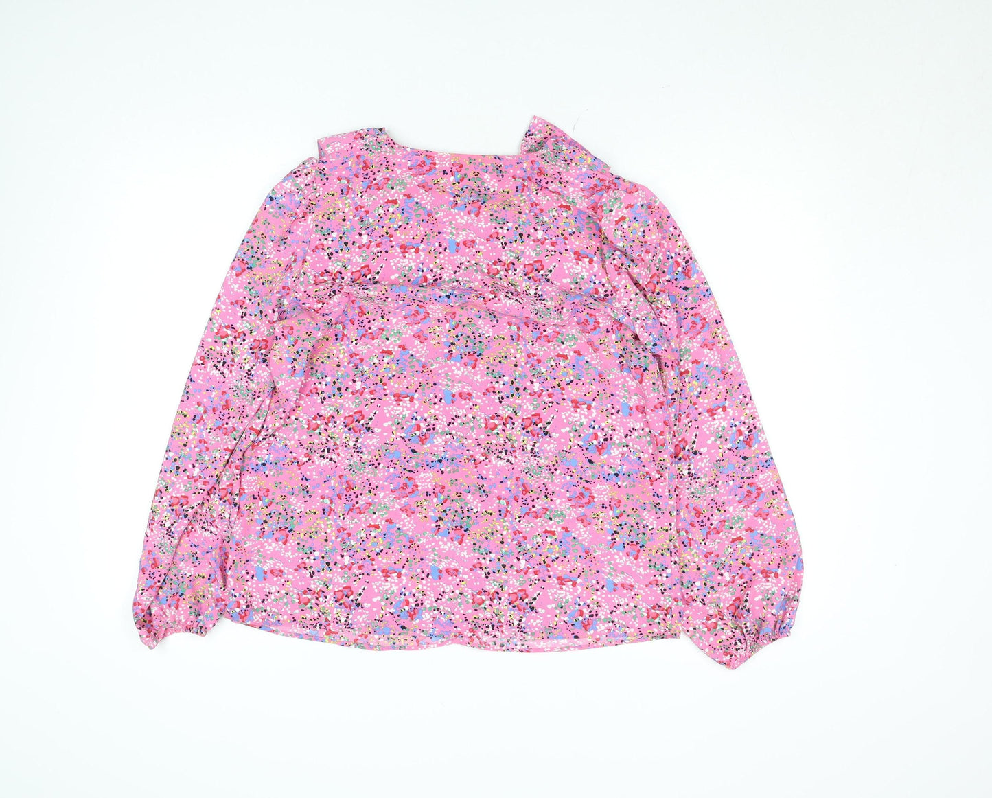 Womens UK Size S Dunnes Stores Pink Wrap Blouse