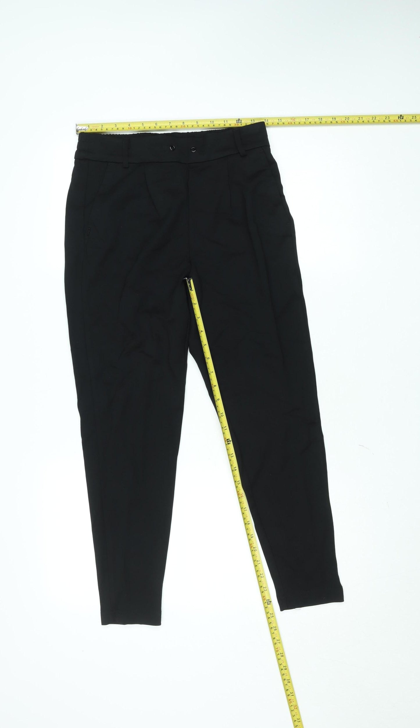 ONLY Women’s Black Tapered Trousers Size S Business Casual