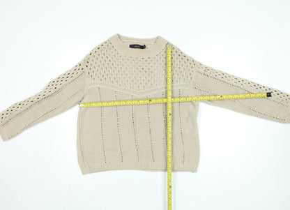 Womens UK Size S VERO MODA Beige Pullover Jumper