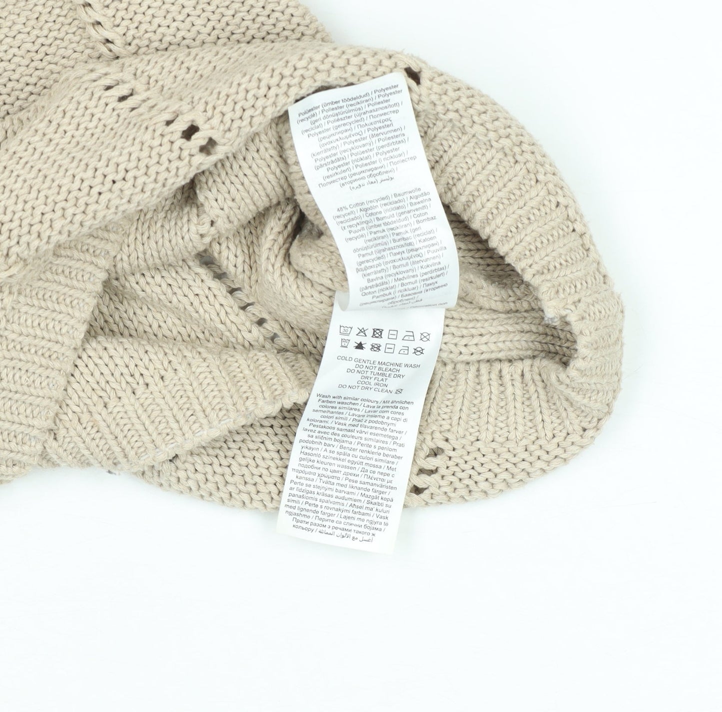 Womens UK Size S VERO MODA Beige Pullover Jumper