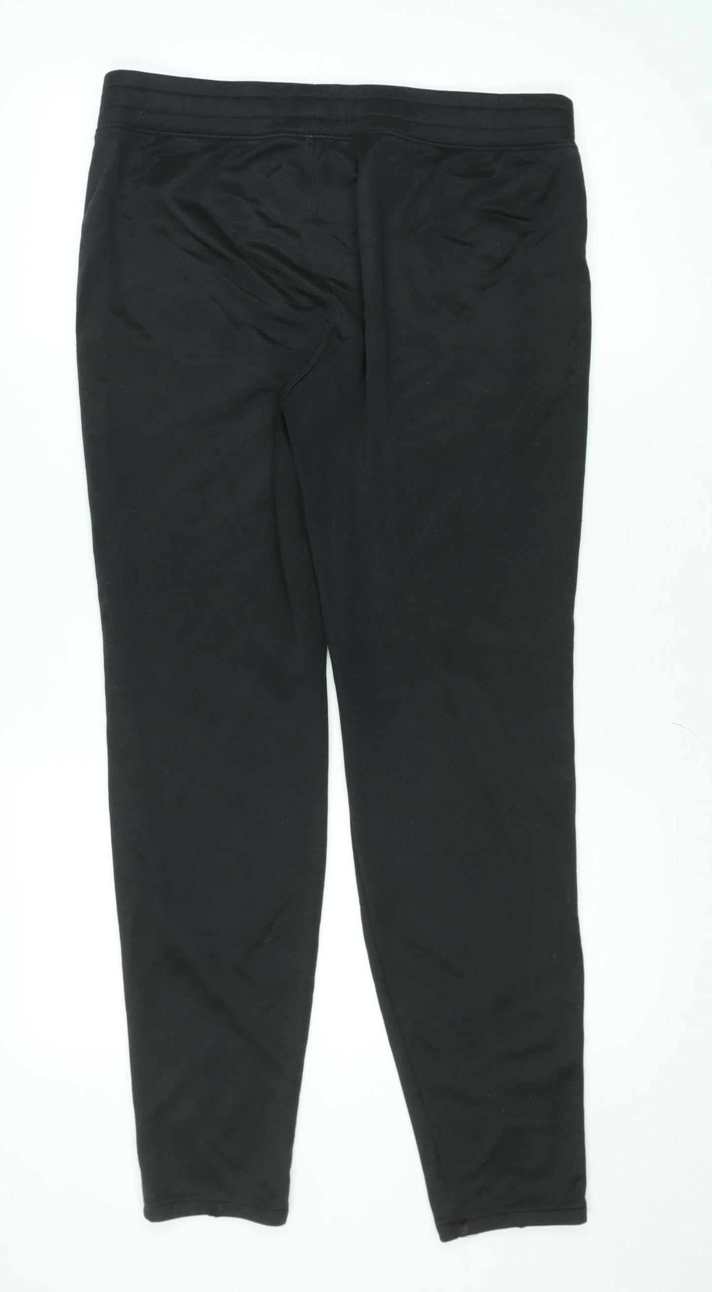 Mens UK Size M Hollister Slim Fit Track Pants Black Trousers