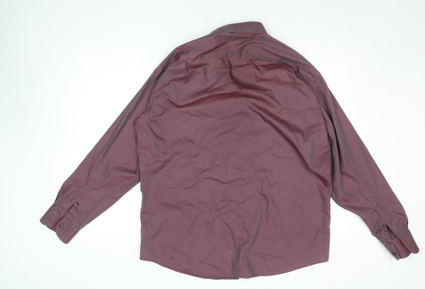 Mens UK Collar Size 40 Van Heusen Smart Red  Dress Shirt