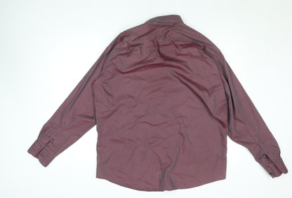 Mens UK Collar Size 40 Van Heusen Smart Red  Dress Shirt