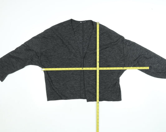 Womens UK Size L Zara Grey Cardigan Jumper