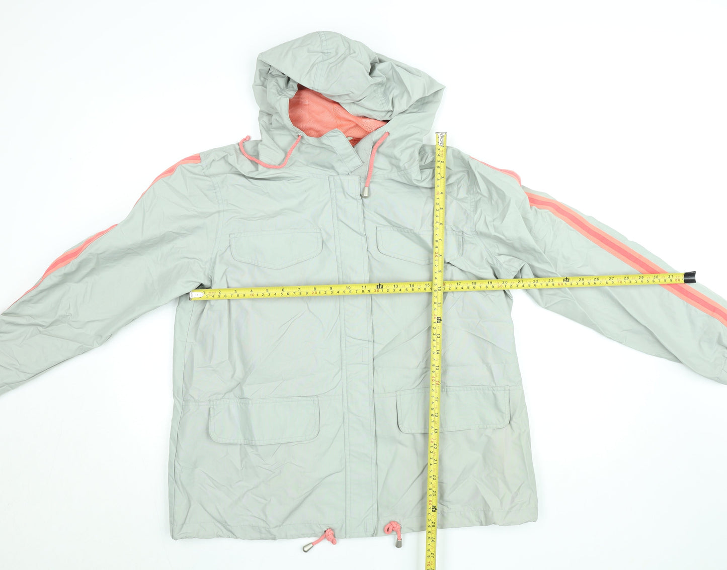 Womens UK Size 16 Agenda Grey Anorak Coat