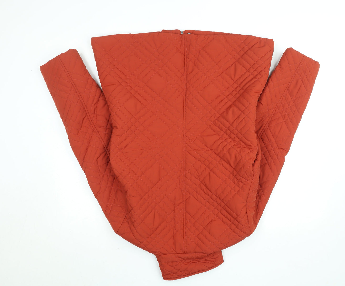 Womens UK Size 14 Profile Orange Puffer Jacket