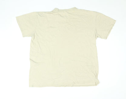 PrettyLittleThing Women’s Beige XL Brooklyn Graphic T-Shirt