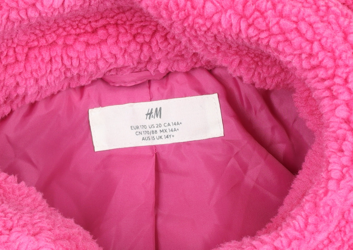 Teens UK Size 14 H&M Pink Basic Jacket