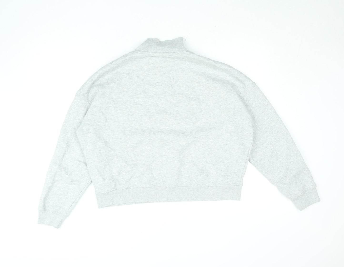 Womens UK Size 12 Jack Wills Grey Henley Sweatshirt