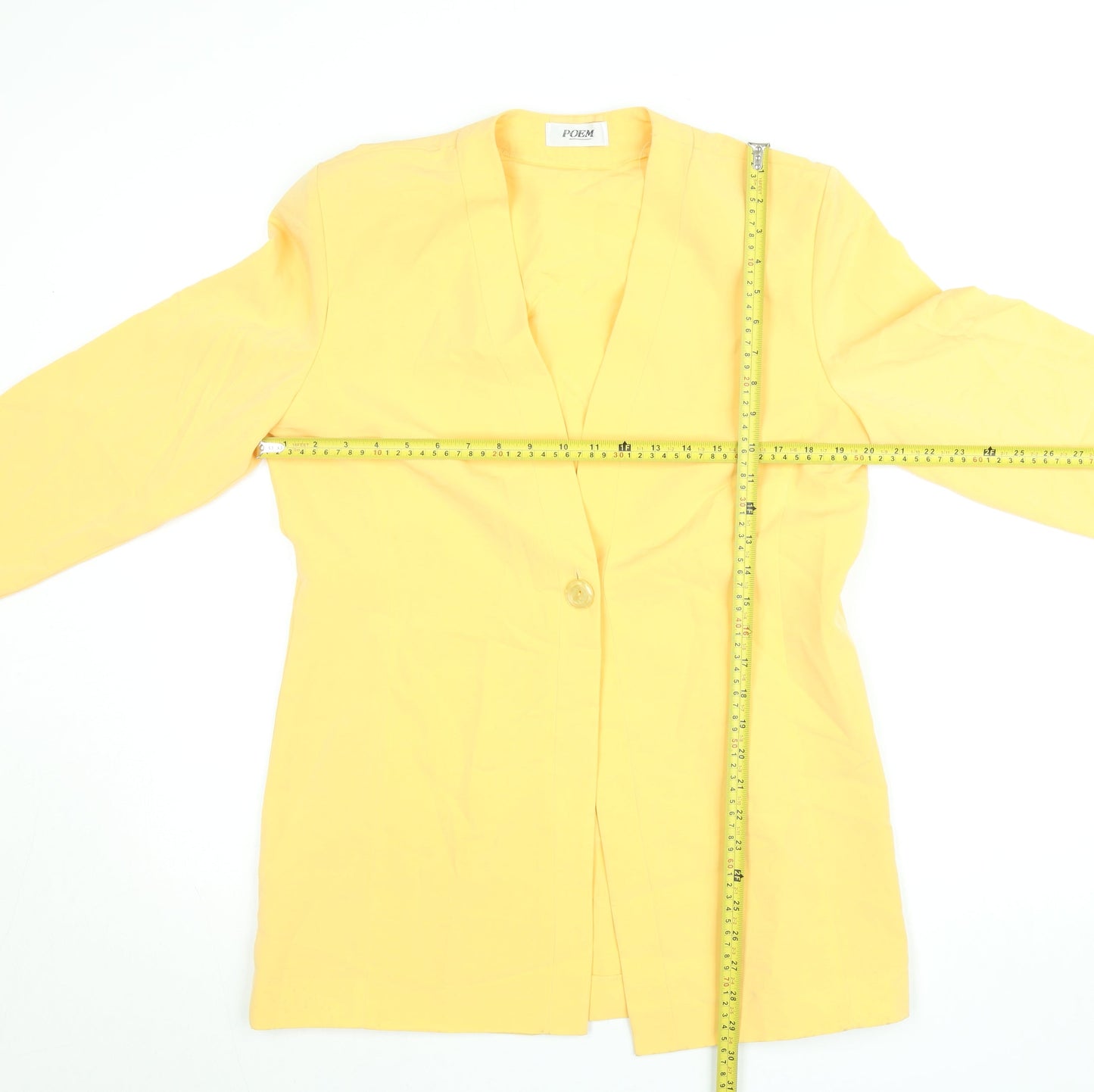 Womens UK Size 12 POEM Regular Yellow Blazer