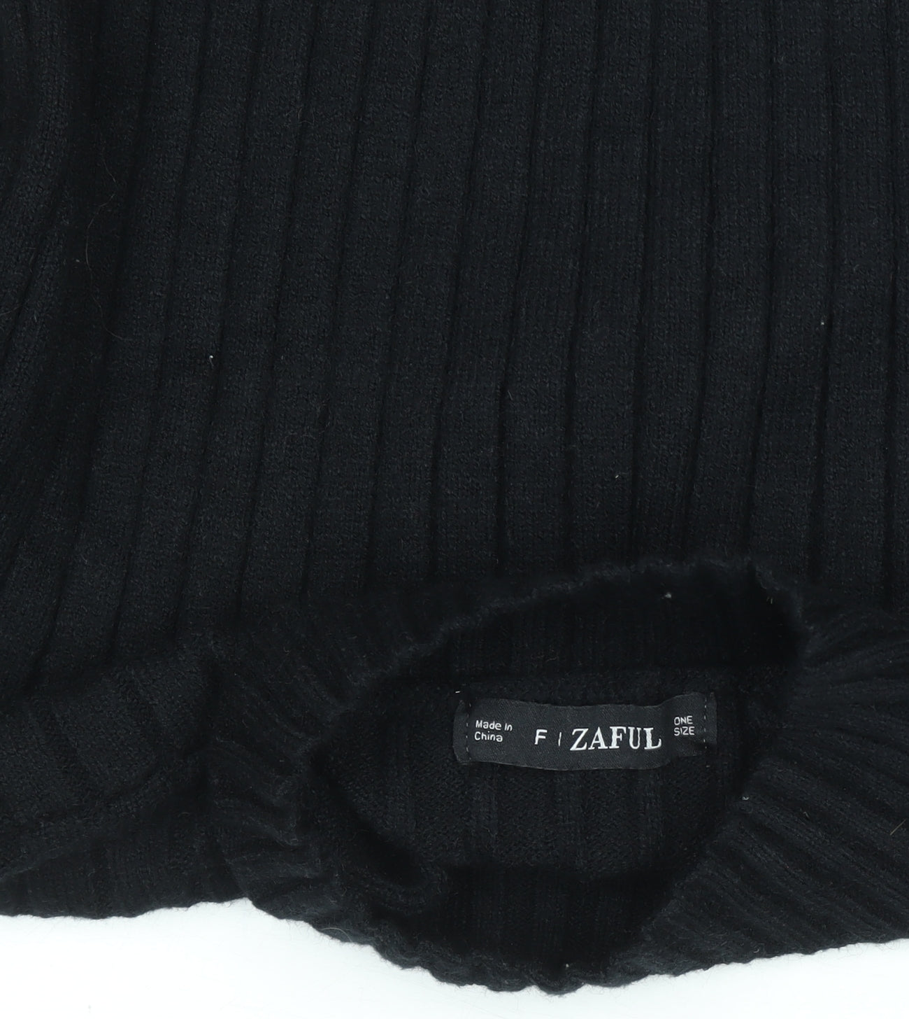 Womens UK Size One Size Zaful Black Pullover Jumper