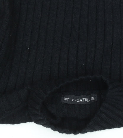 Womens UK Size One Size Zaful Black Pullover Jumper