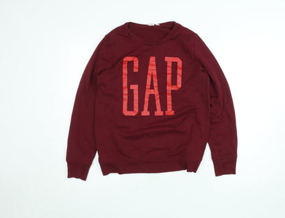 Womens UK Size S Gap Red Pullover Sweatshirt