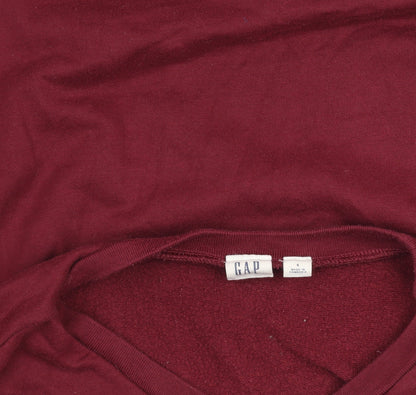 Womens UK Size S Gap Red Pullover Sweatshirt