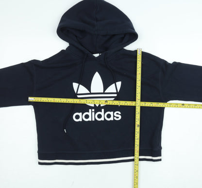 Womens UK Size 8 adidas Blue Pullover Hoodie
