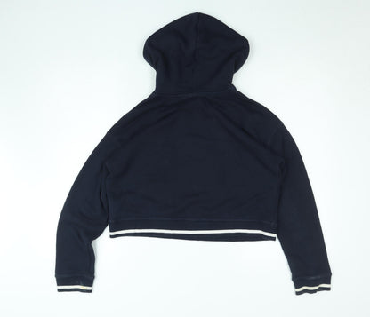 Womens UK Size 8 adidas Blue Pullover Hoodie