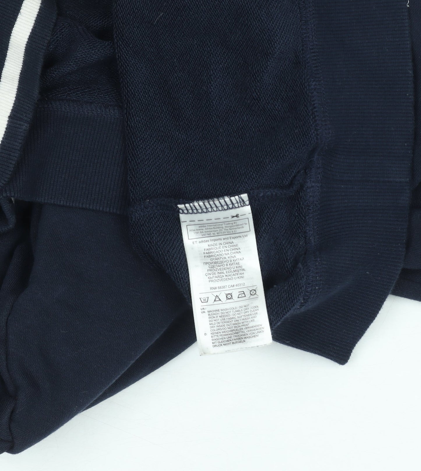 Womens UK Size 8 adidas Blue Pullover Hoodie