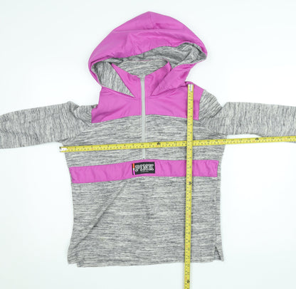 Womens UK Size XS Victoria's Secret PINK Grey Pullover Hoodie