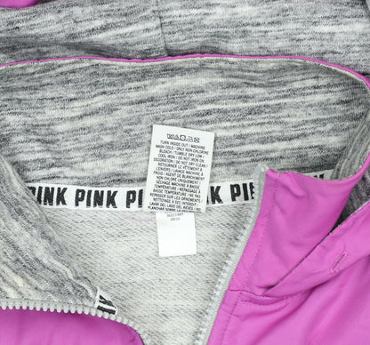 Womens UK Size XS Victoria's Secret PINK Grey Pullover Hoodie