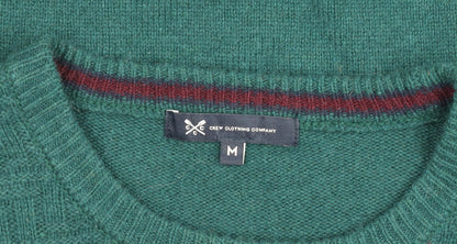 Crew Clothing Company Men's Green Lambswool Jumper M