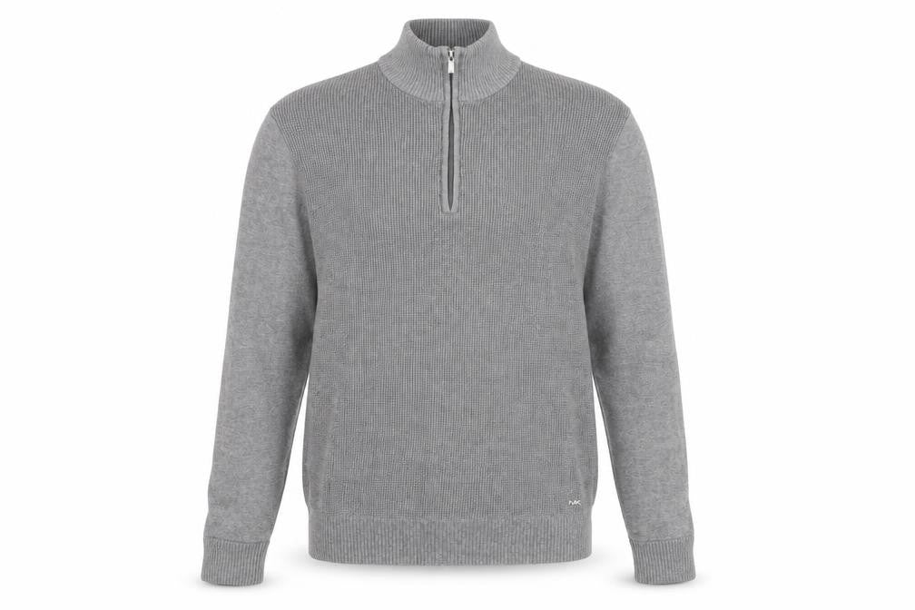 Mens UK Size S Michael Kors Grey 1/2 Zip Jumper