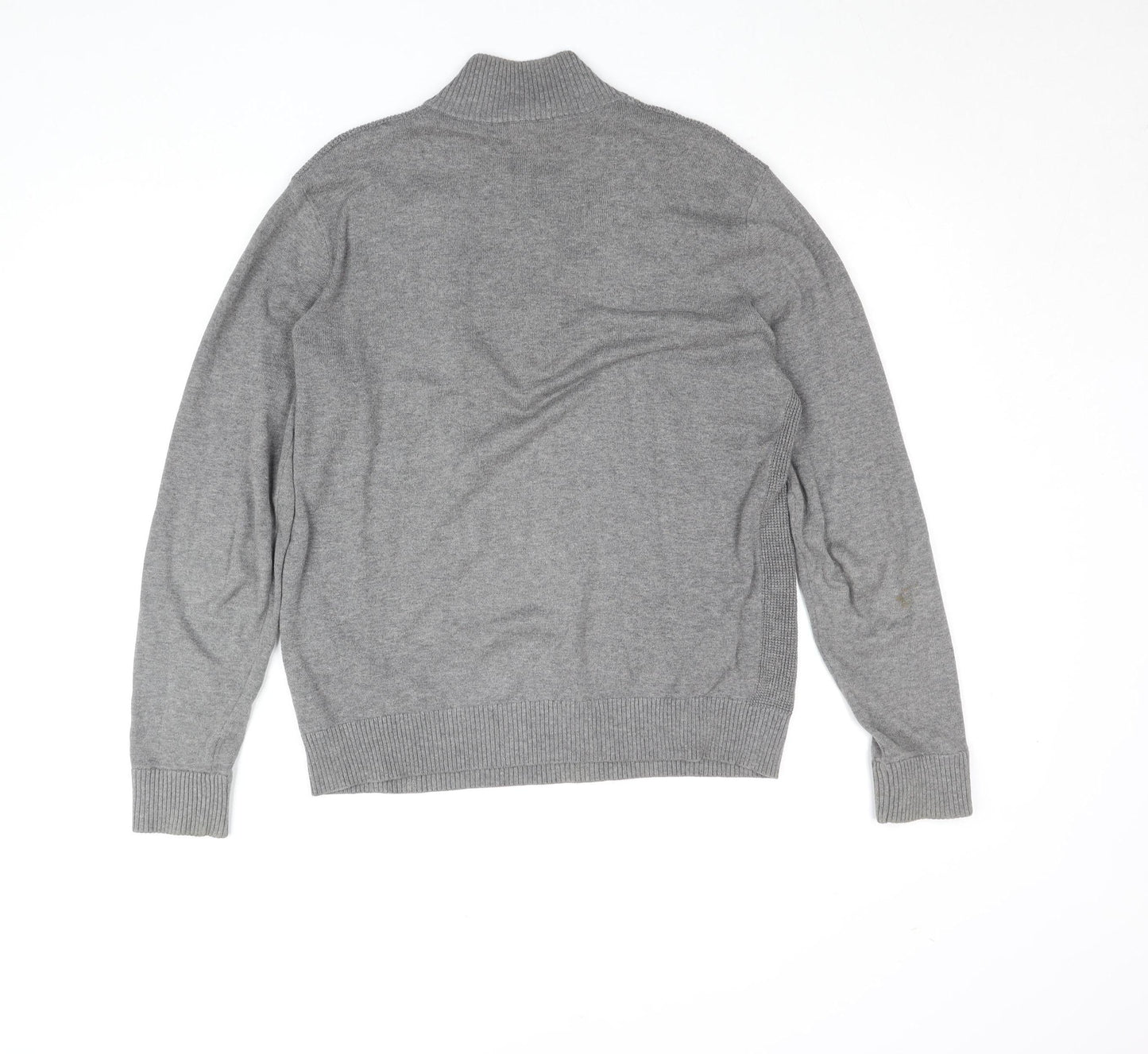 Michael Kors Men’s Grey Cotton 1/2 Zip Jumper Size S