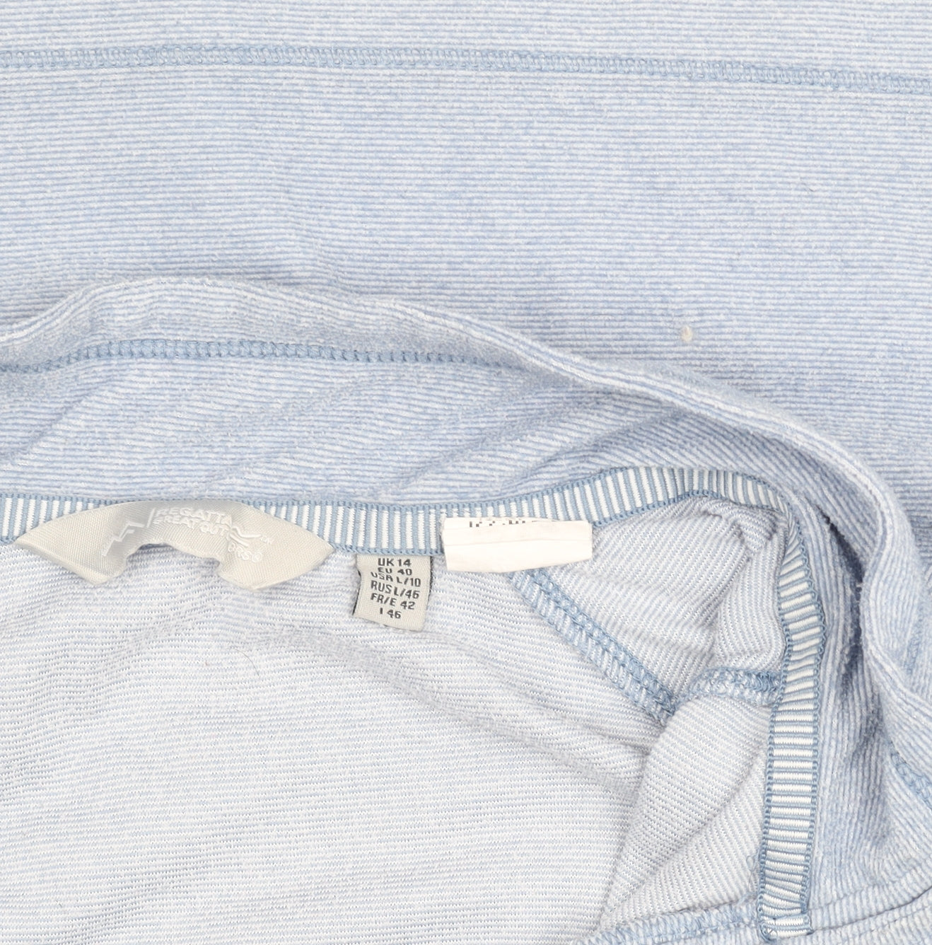 Regatta Women Blue Size 14 1/4 Zip Lightweight Fleece Top