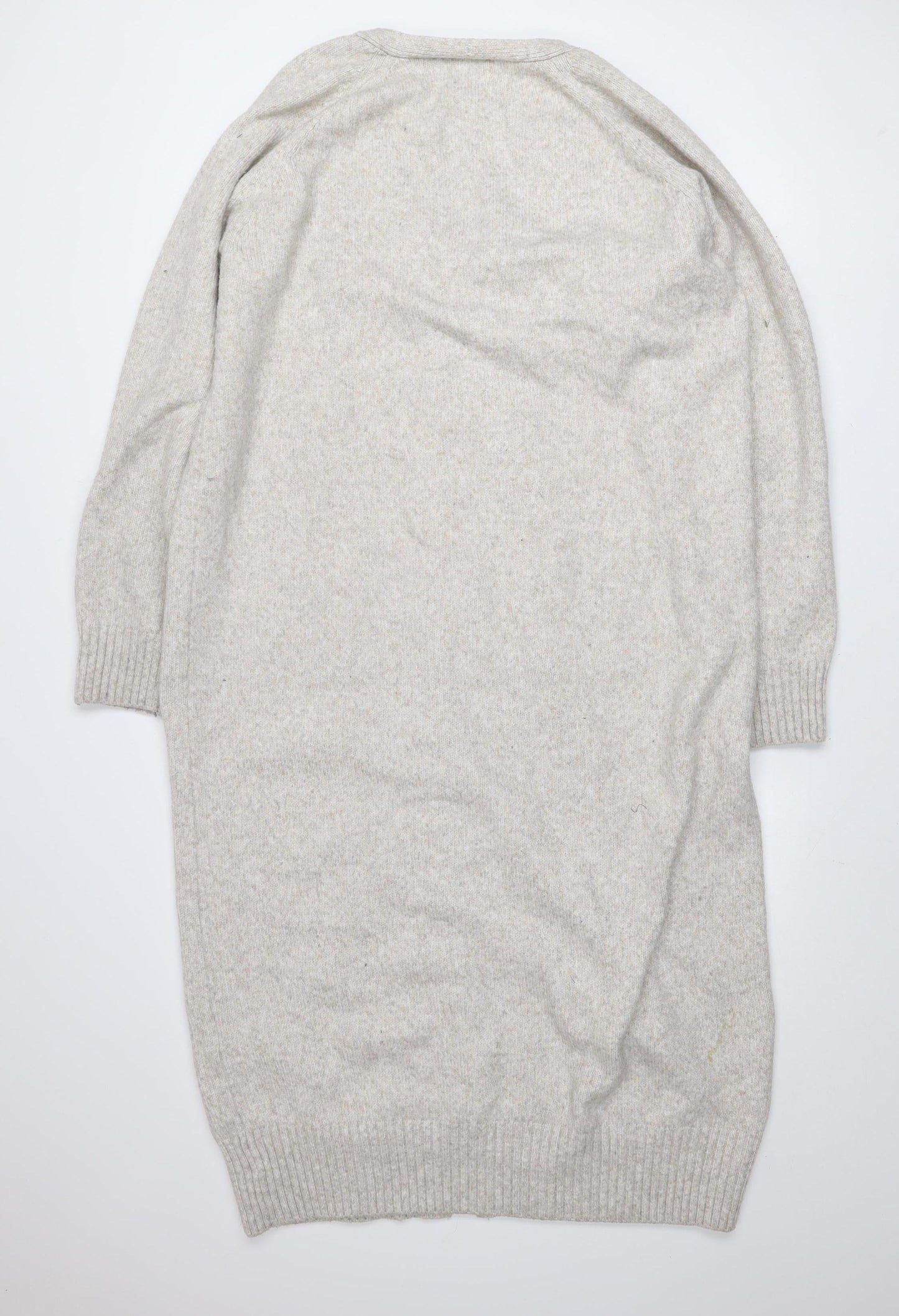 Womens UK Size 12 H&M Beige Cardigan Jumper