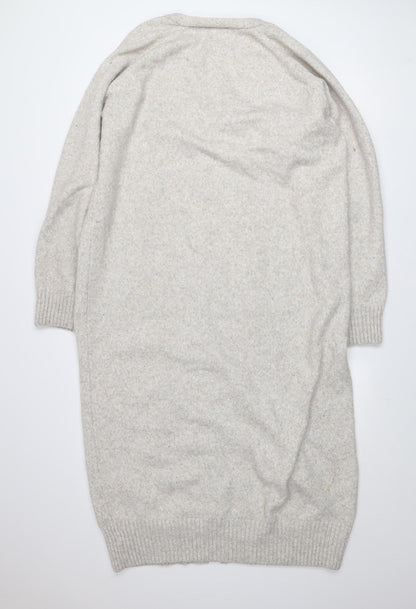 Womens UK Size 12 H&M Beige Cardigan Jumper