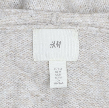 Womens UK Size 12 H&M Beige Cardigan Jumper
