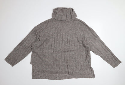 Womens UK Size 16 H&M Grey Pullover Jumper
