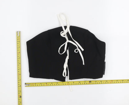 Womens UK Size S Missguided Black Camisole Tank