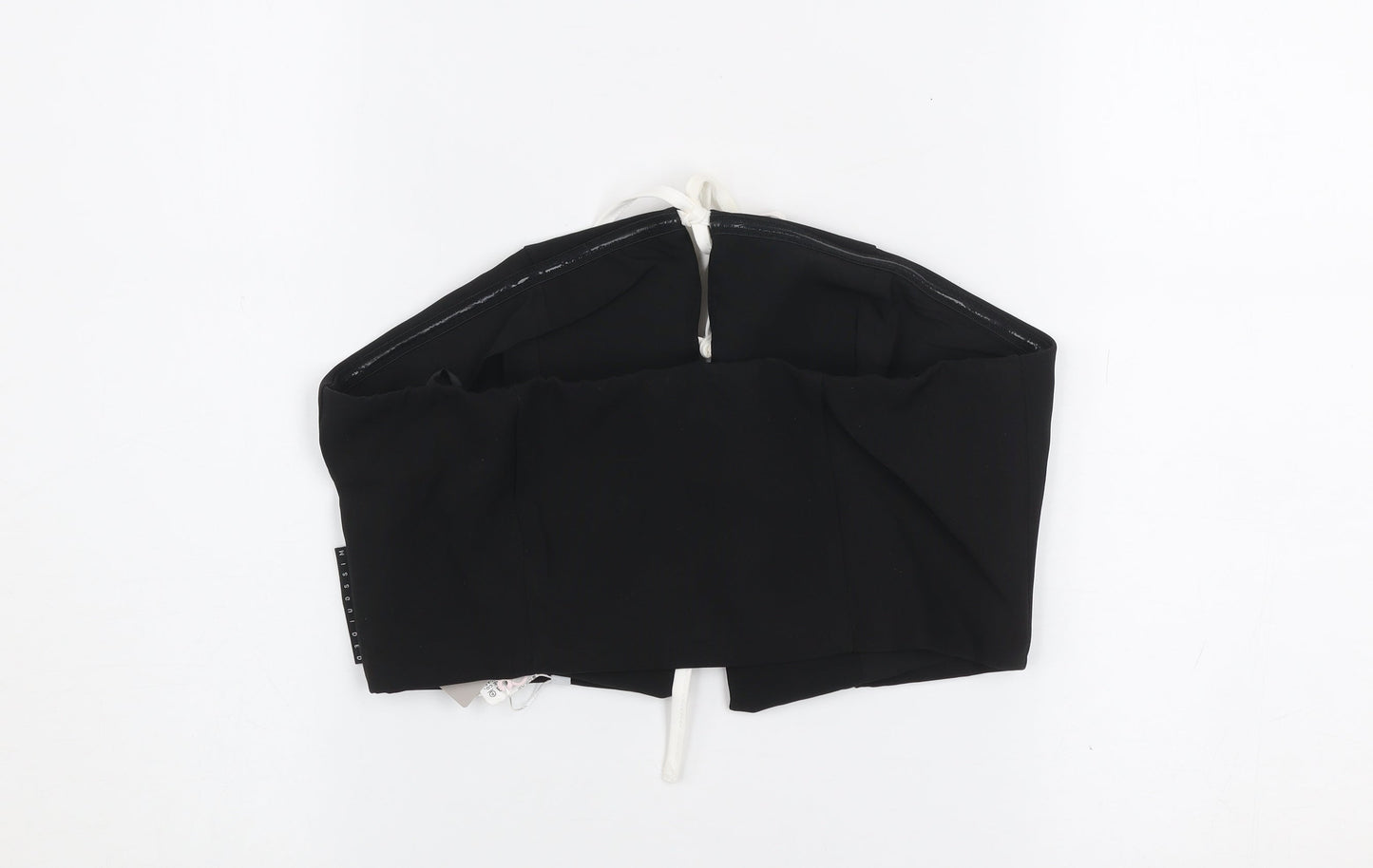 Womens UK Size S Missguided Black Camisole Tank