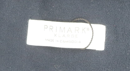 Primark Men’s Blue Fleece Puffer Jacket XL Animal Print Zip