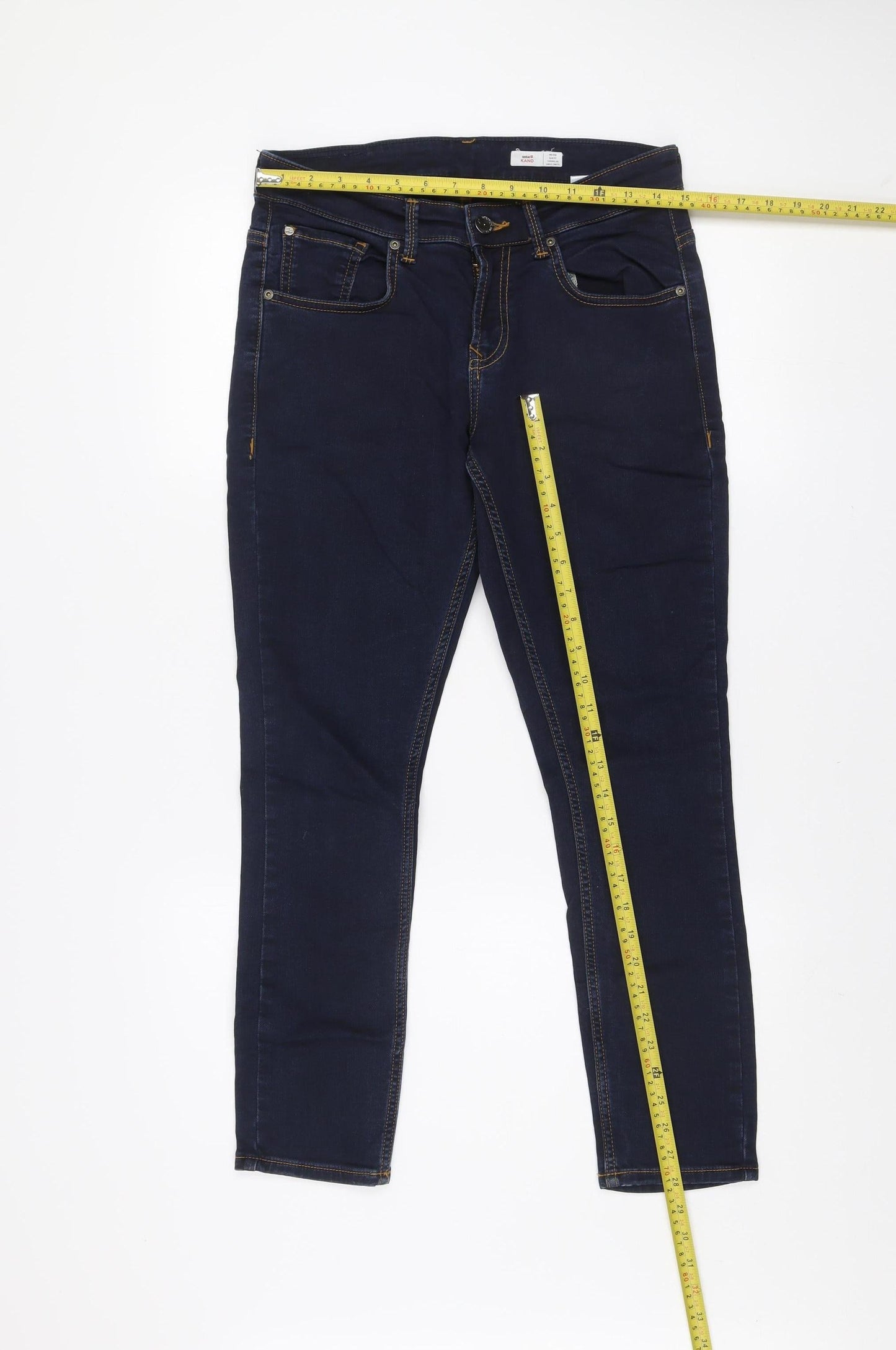Mens UK Size 30 Spykar Slim Fit Ankle Blue Jeans