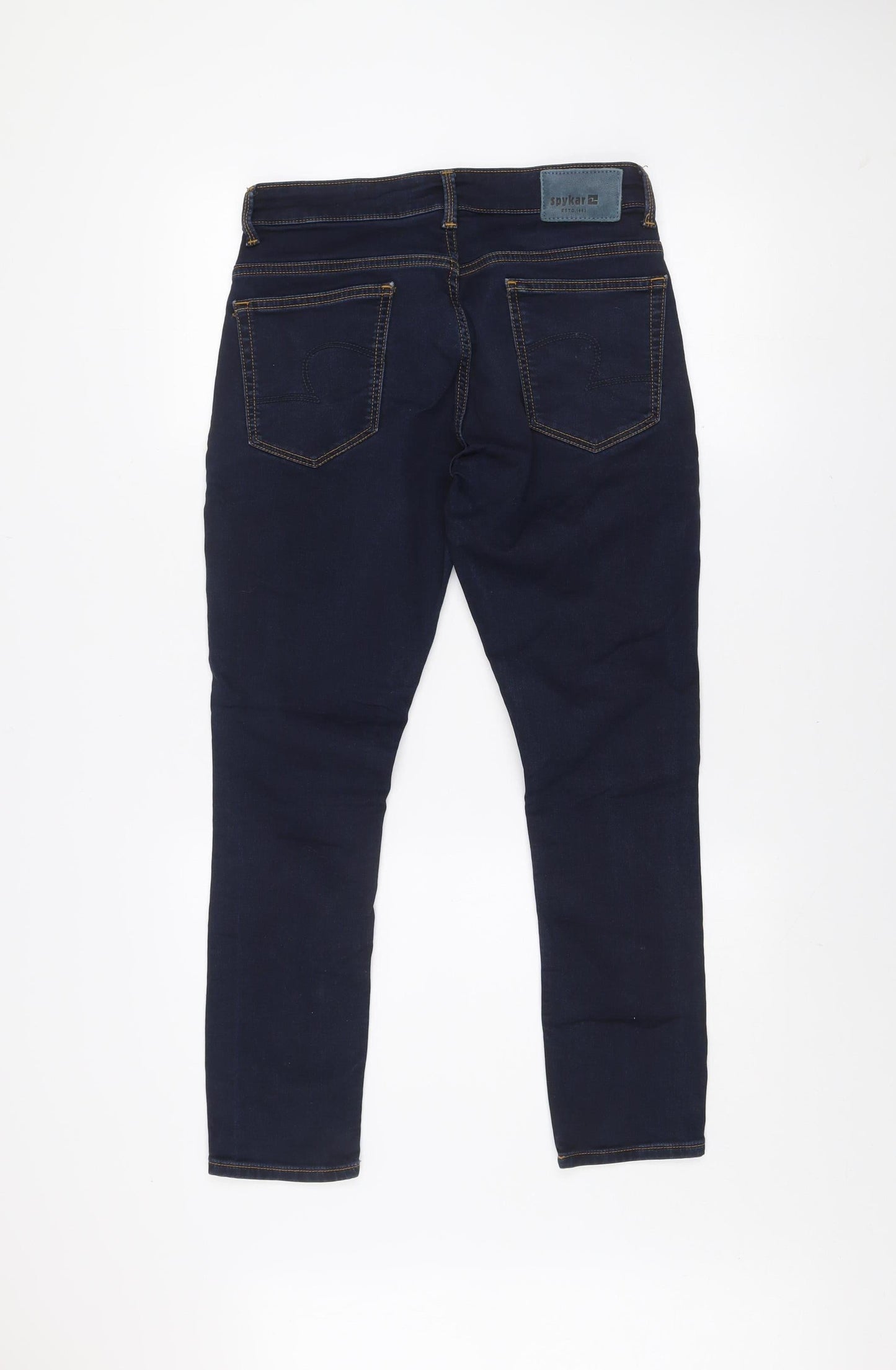 Mens UK Size 30 Spykar Slim Fit Ankle Blue Jeans