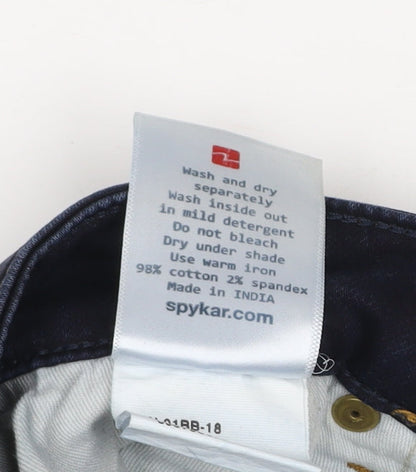 Mens UK Size 30 Spykar Slim Fit Ankle Blue Jeans