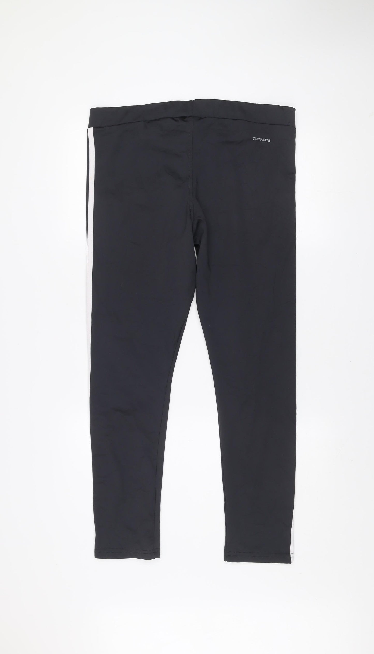 Adidas Men's Black XL Compression Leggings with Side Stripes