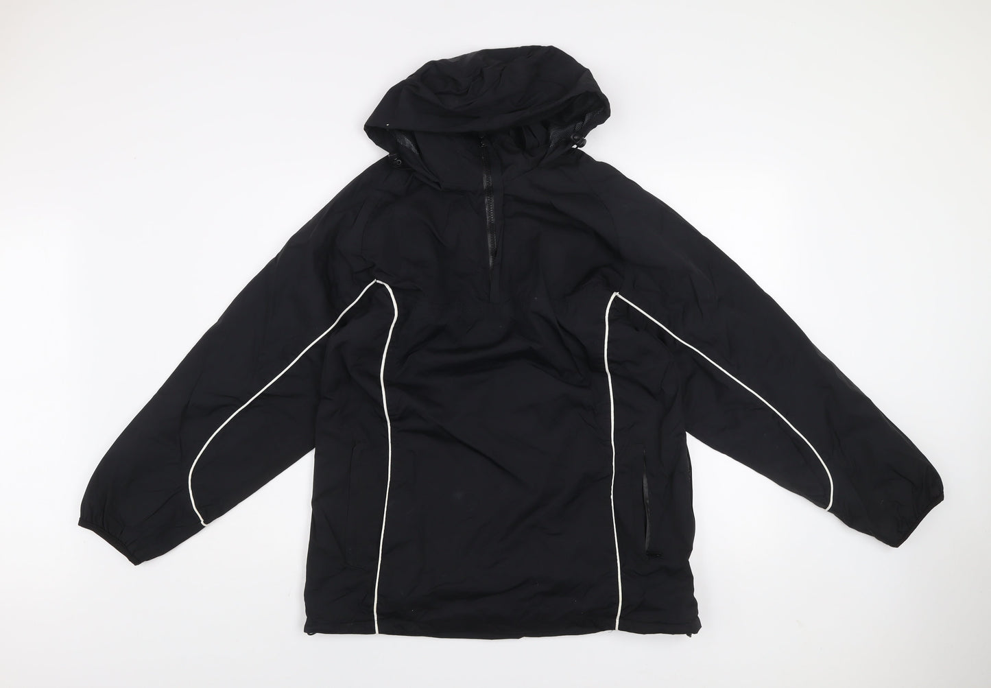 Mens UK Size 34 SWI Black Anorak Coat