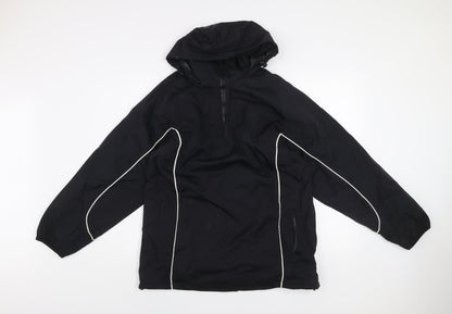 Mens UK Size 34 SWI Black Anorak Coat