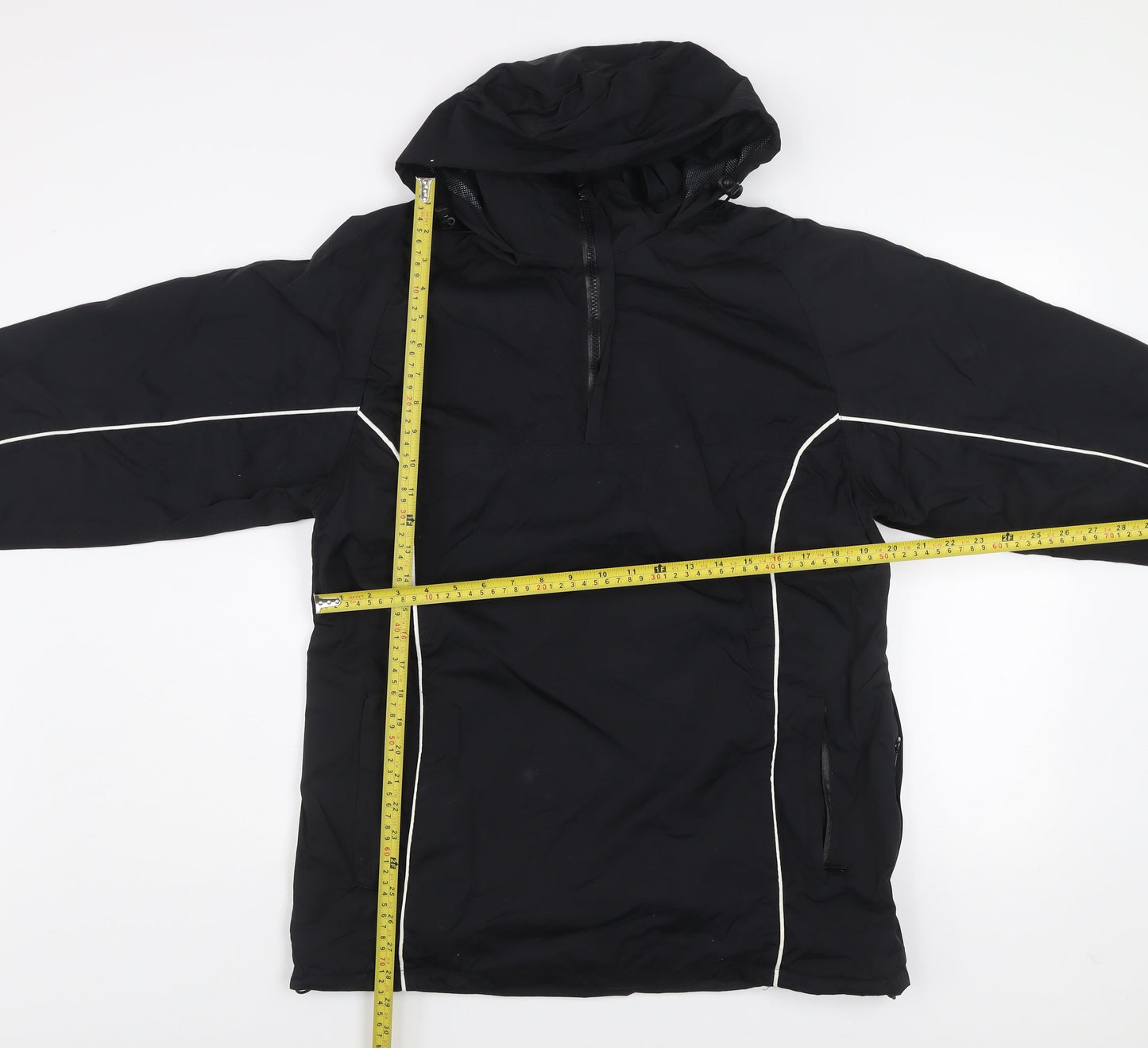 Mens UK Size 34 SWI Black Anorak Coat