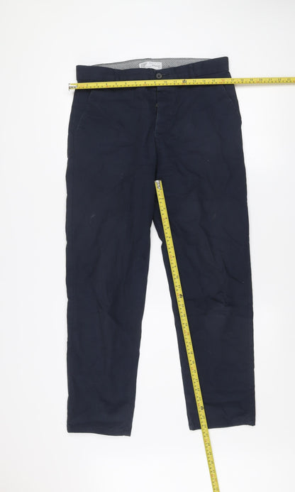 Denim Co. Men’s Blue Chino Trousers 30x30 Straight Fit