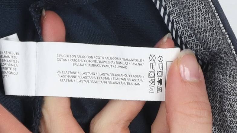 Denim Co. Men’s Blue Chino Trousers 30x30 Straight Fit