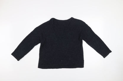 Womens UK Size S Zara Black Pullover Jumper