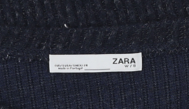 Womens UK Size S Zara Black Pullover Jumper